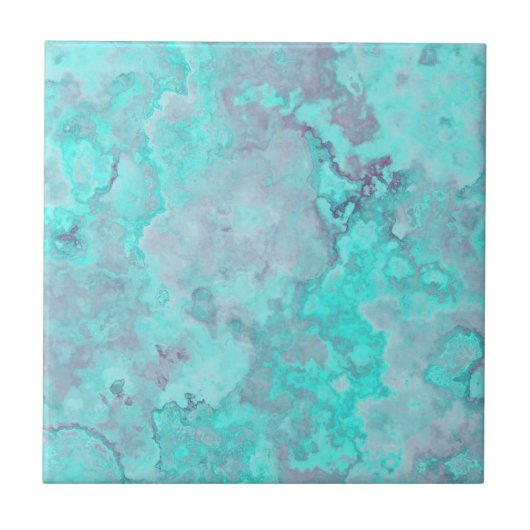 Türkismarmor Abstrakt Fliese (Vorderseite)