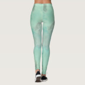 Türkismarmor Abstrakt Leggings (Rückseite)