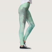 Türkismarmor Abstrakt Leggings (Rechts)