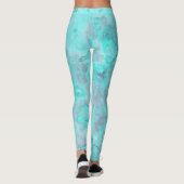 Türkismarmor Abstrakt Rug Leggings (Rückseite)