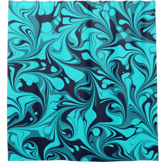 Türkismarmor Duschvorhang (Vorderseite)