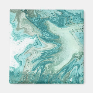 Türkismarmorbild-Quadratmagnet Magnet