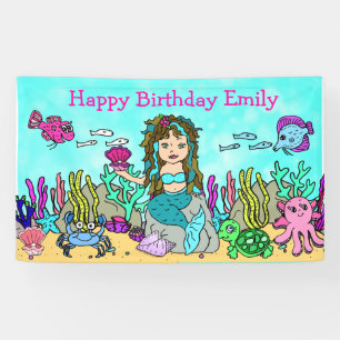 Türkismedaille unter dem Sea Birthday Banner