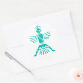 Türkismesser Runder Aufkleber (Umschlag)