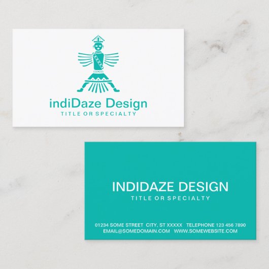 Türkismesser Visitenkarte (Vorne/Hinten)