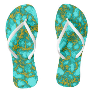 Türkismuster Badesandalen