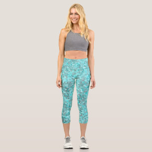 Türkismuster Capri Leggings