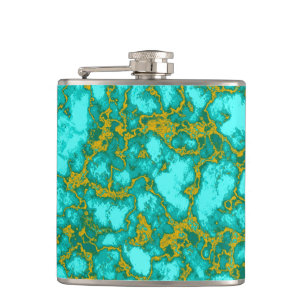 Türkismuster Flachmann