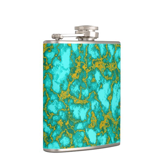 Türkismuster Flachmann (Rechts)