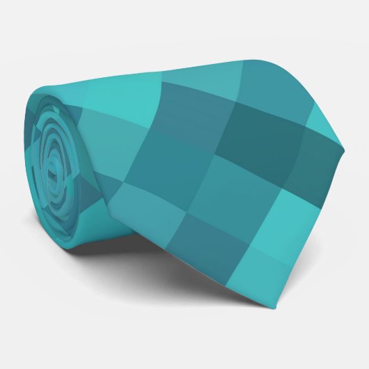 Türkismuster Krawatte (Gerollt)