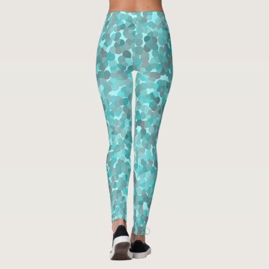 Türkismuster Leggings (Rückseite)