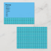 Türkismuster Visitenkarte (Vorne/Hinten)