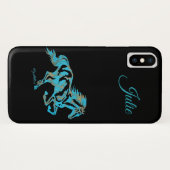 Türkispferd Case-Mate iPhone Hülle (Rückseite (Horizontal))