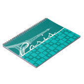 Türkisplätze; Paris Notizblock (Linke Seite)