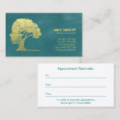 Türkispsychologin - Ernennung Terminkarte (Vorne/Hinten)