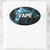 Türkisraucher Ovaler Aufkleber (Tasche)