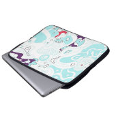 "Türkisraum" Abstrakt Laptopschutzhülle (Vorne Knopf)