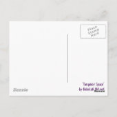 "Türkisraum" Abstrakt Postkarte (Rückseite)