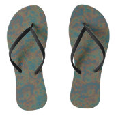 Türkisrost Abstrakt Badesandalen (Fußbett)