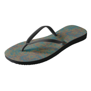 Türkisrost Abstrakt Badesandalen