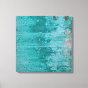 Türkisrost   ABSTRAKT Leinwanddruck