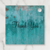 Türkisrost | Just Married Geschenkanhänger (Rückseite)