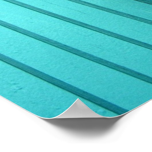 Türkisrot Poster (Ecke)