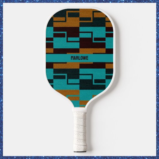 Türkisrot und braun pickleball schläger