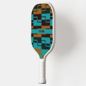 Türkisrot und braun pickleball schläger (Links)