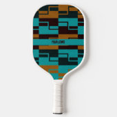 Türkisrot und braun pickleball schläger (Rückseite)