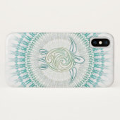 Türkisschildkröte und Mandala-Tier Case-Mate iPhone Hülle (Rückseite (Horizontal))