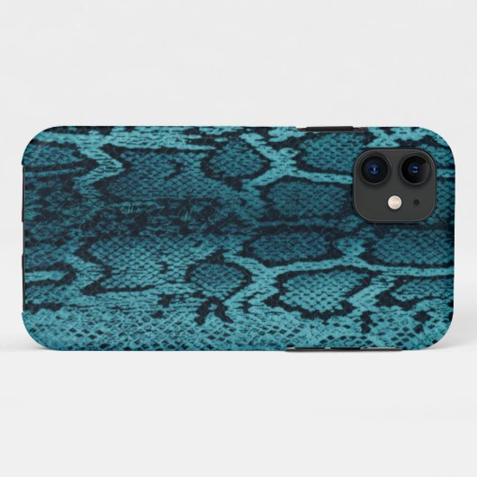 Türkisschlangenhaut Case-Mate iPhone Hülle (Rückseite (Horizontal))