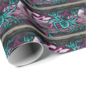 Türkisspinne Geschenkpapier (Rolleneckpunkt)