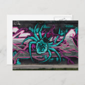 Türkisspinne Postkarte (Vorne/Hinten)