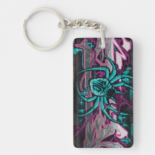 Türkisspinne Schlüsselanhänger (Vorderseite)