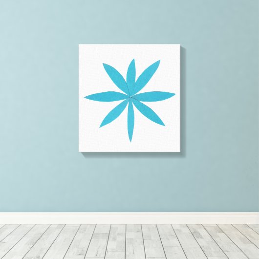 Türkisstar Leinwanddruck (Insitu (Holzboden))