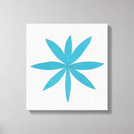 Türkisstar Leinwanddruck (Vorderseite)