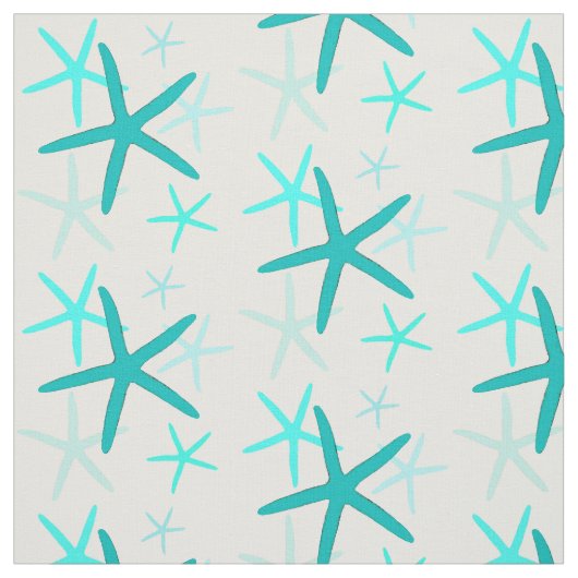 Türkisstarfish-Gewebe Stoff (Muster)
