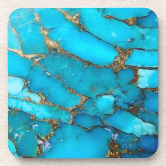 Türkisstein Getränkeuntersetzer (Vorderseite)