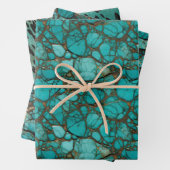 Türkissteine Geschenkpapier Set (Beispiel)