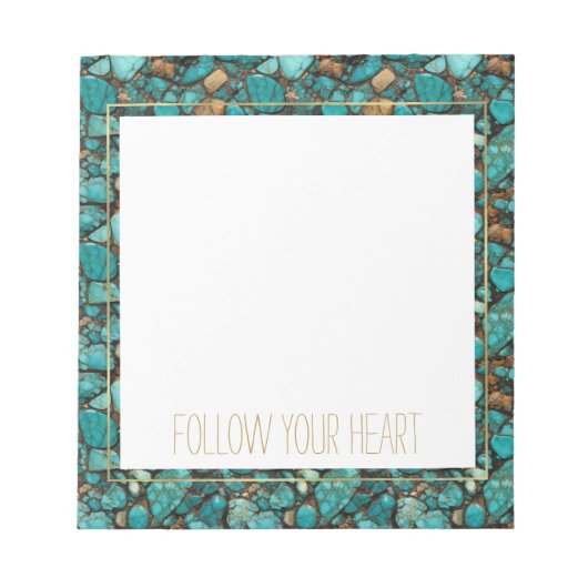 Türkissteine Notizblock (Vorderseite)