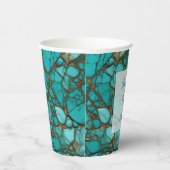 Türkissteine Pappbecher (Rechts)