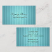 Türkisstreifen-Visitenkarte Visitenkarte (Vorne/Hinten)