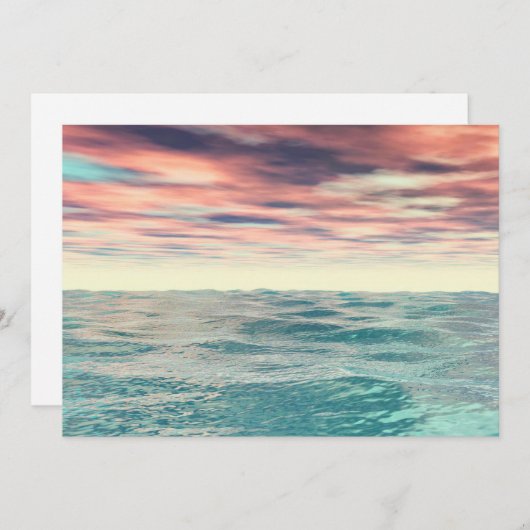 Türkiswache Feiertagskarte (Vorne/Hinten)