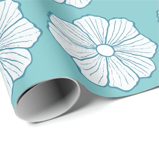 Türkiswaschpapier Geschenkpapier (Rolleneckpunkt)