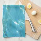 Türkiswasser Küchentuch (Viertel Falte)