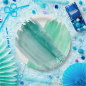 Türkiswatercolor-Papier-Teller Pappteller (Party)