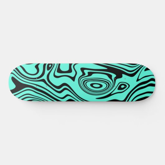 Türkiswaves Skateboard oder Farbe wählen (Horizontal)