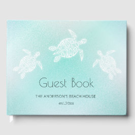 Türkisweiße Schildkröten Gästebuch