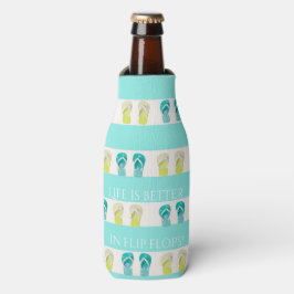 Türkisweißer Sandstrand Flaschenkühler